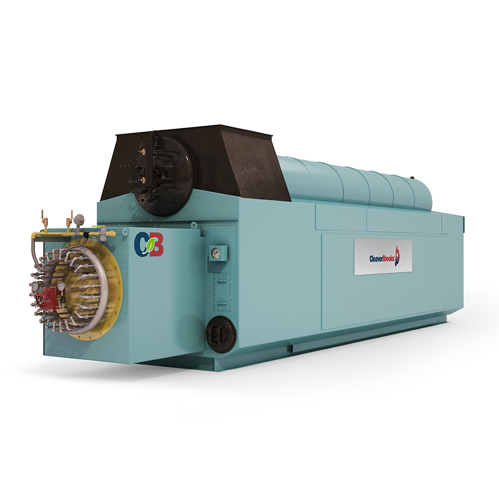 Right Side View of an A-Style Industrial Watertube Boiler