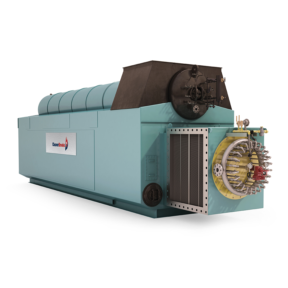 Left Side View of an A-Style Industrial Watertube Boiler