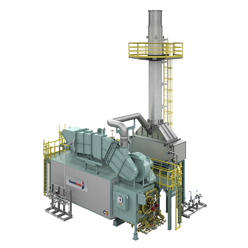 Side View of a CBCW Watertube Boiler