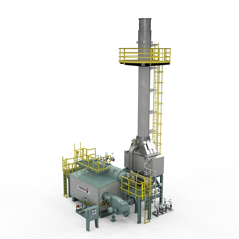 Side View of a CBCW Watertube Boiler