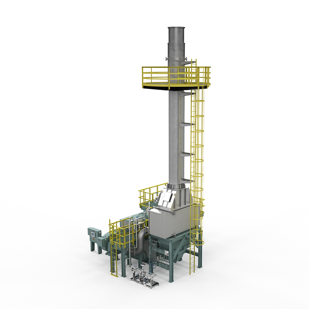 Rear View of a CBCW Watertube Boiler