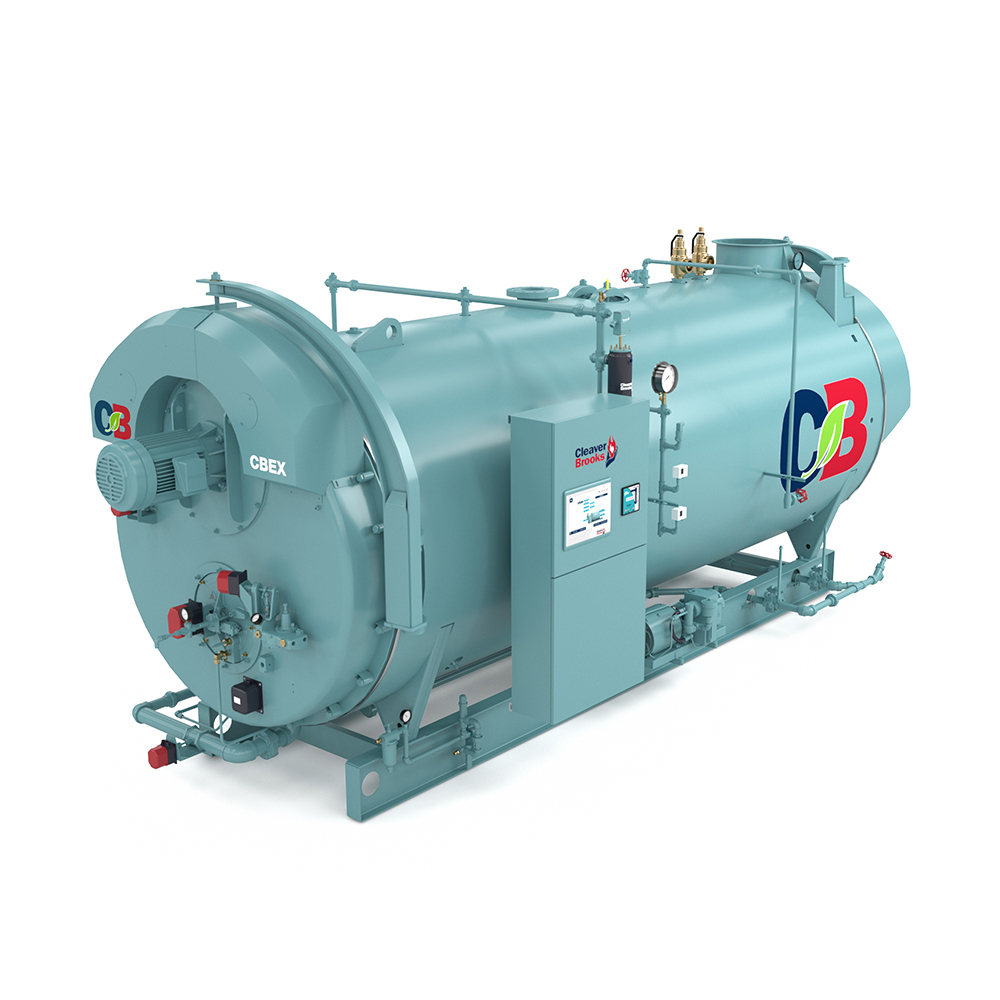 CBEX 3W Firetube Boiler - Front Angled View