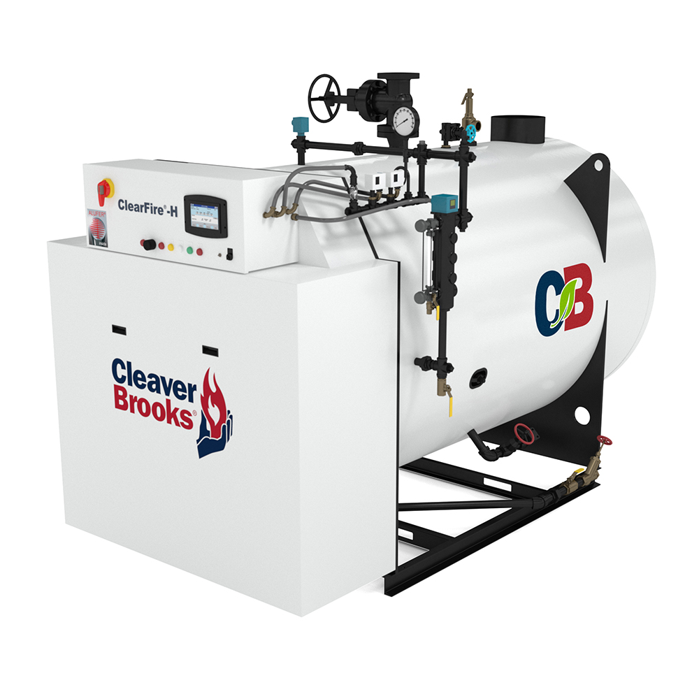 Front Angled View of a ClearFire-H Modular Steam Boiler