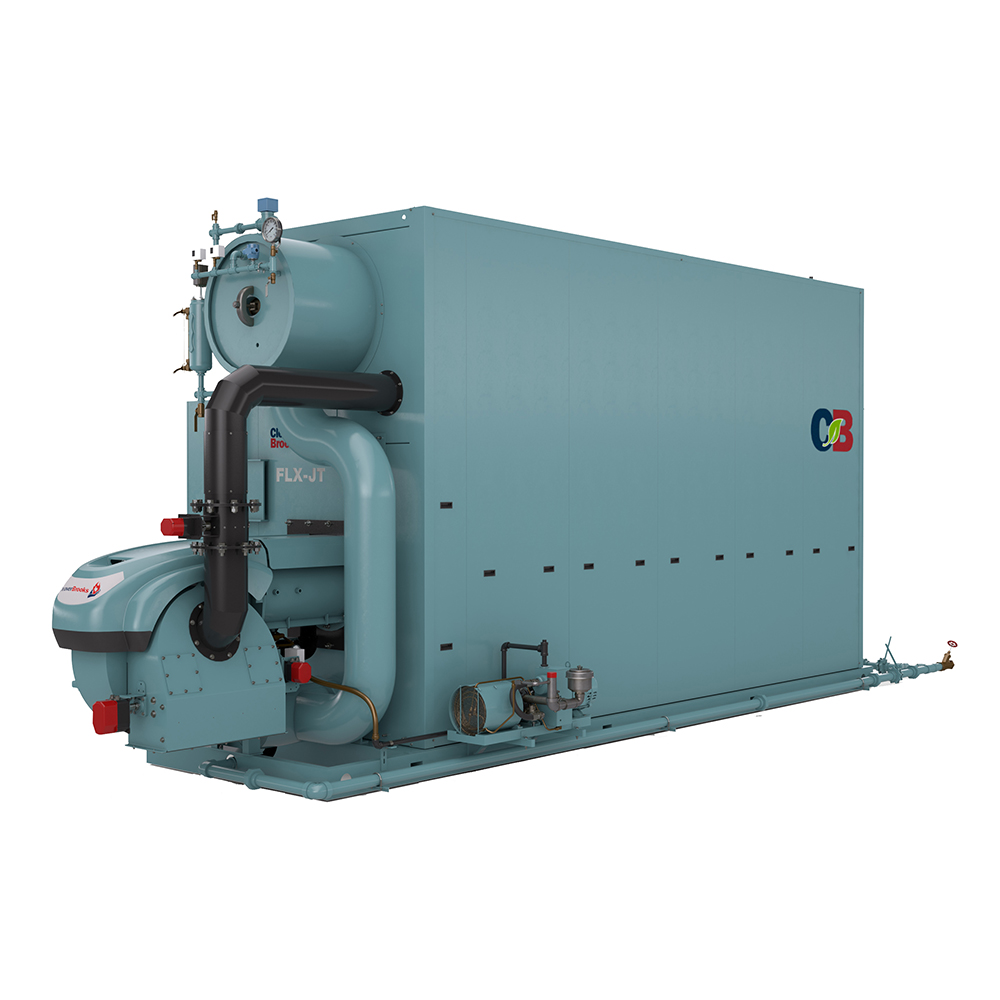 Right side view of an FLX Steam Watertube Boiler