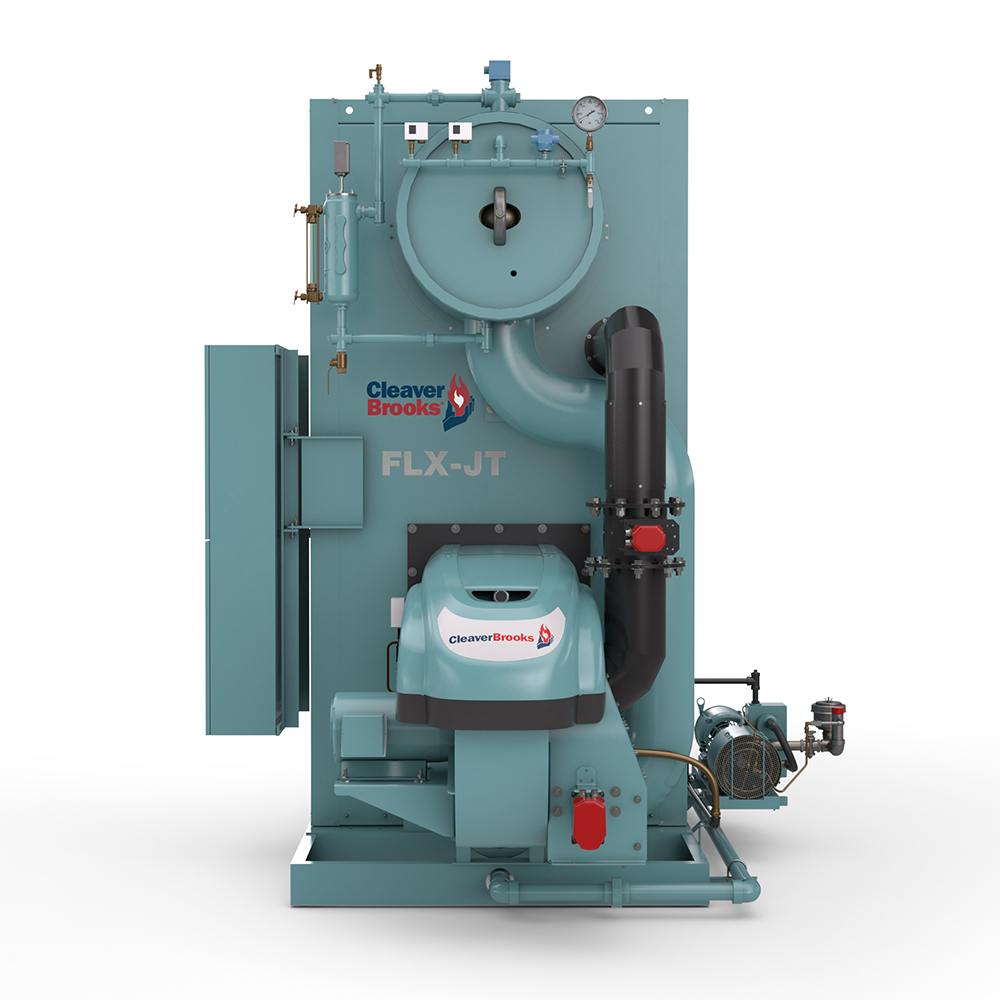 Front view of an FLX Steam Watertube Boiler