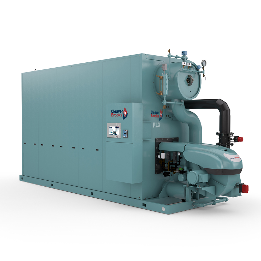 Left side view of an FLX Steam Watertube Boiler