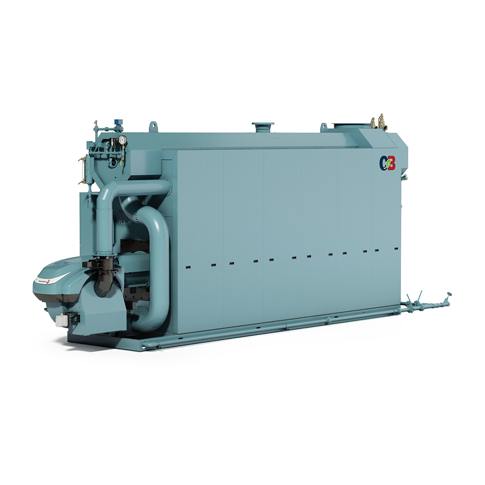 Right Side View of a FLX Steam Watertube Boiler