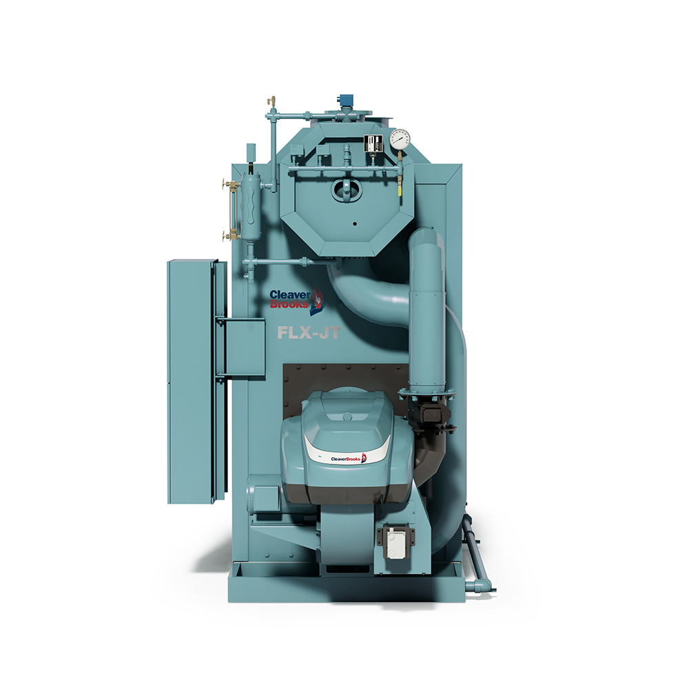 Front View of an FLX - JT Steam Watertube Boiler