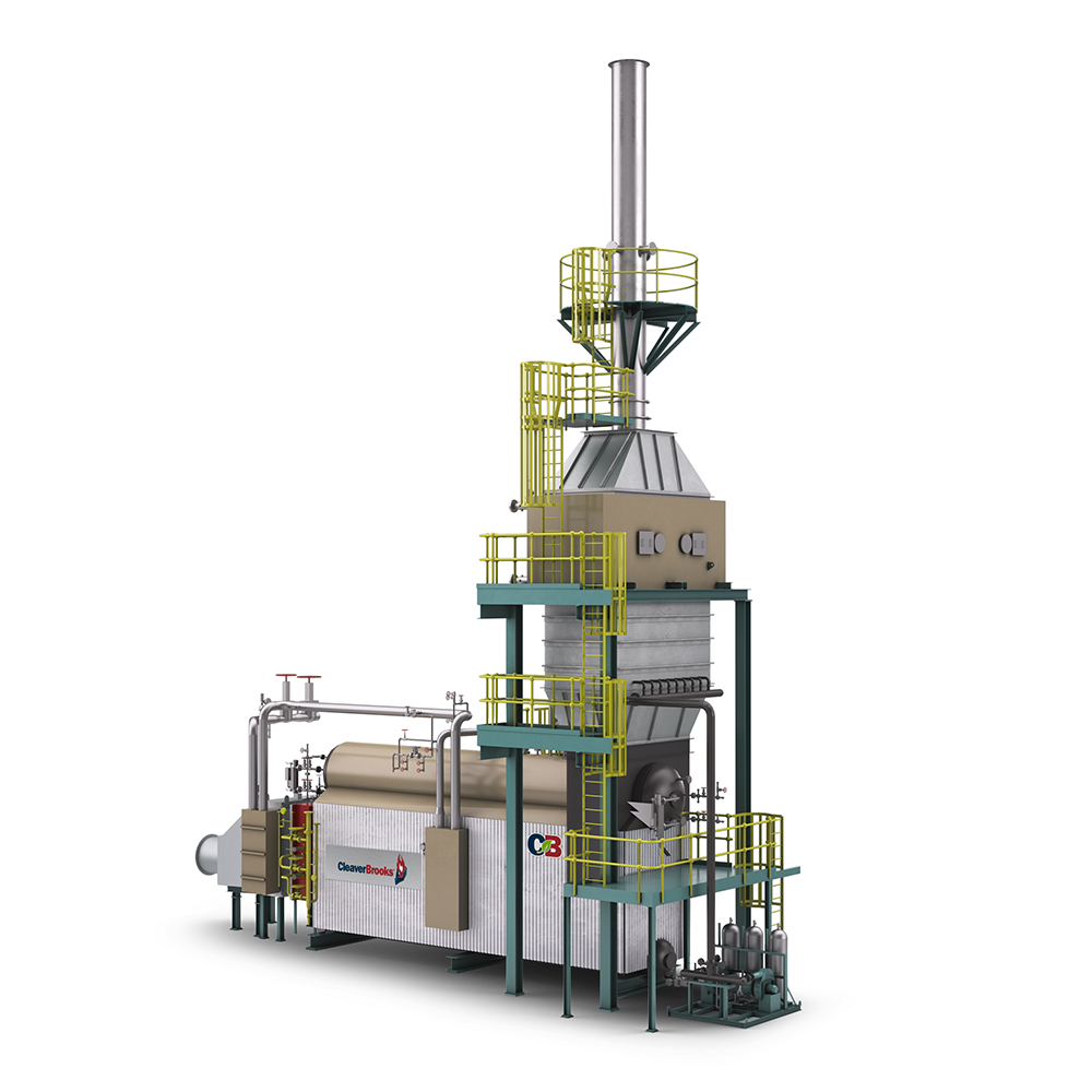 Side View of a Max-Fire HRSG Boiler with SCR