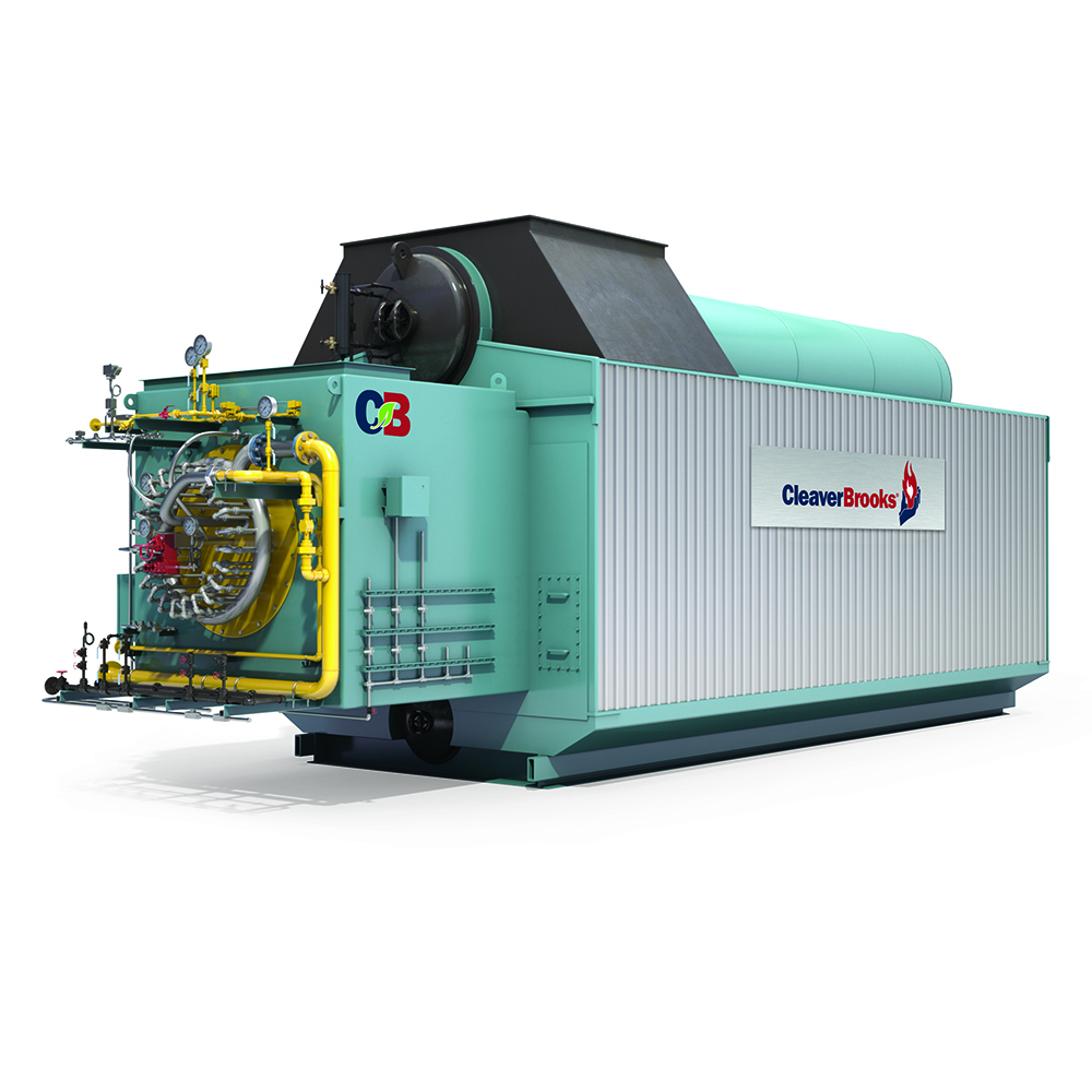 Right Side View of an O-Style Industrial Watertube Boiler