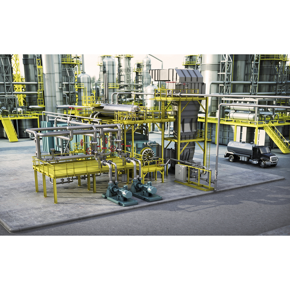 Top View of a Forced Circulation Oil Sands Steam Generator