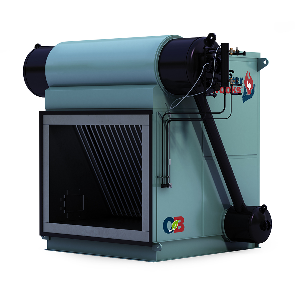 Front View of a Slant HRSG Boiler